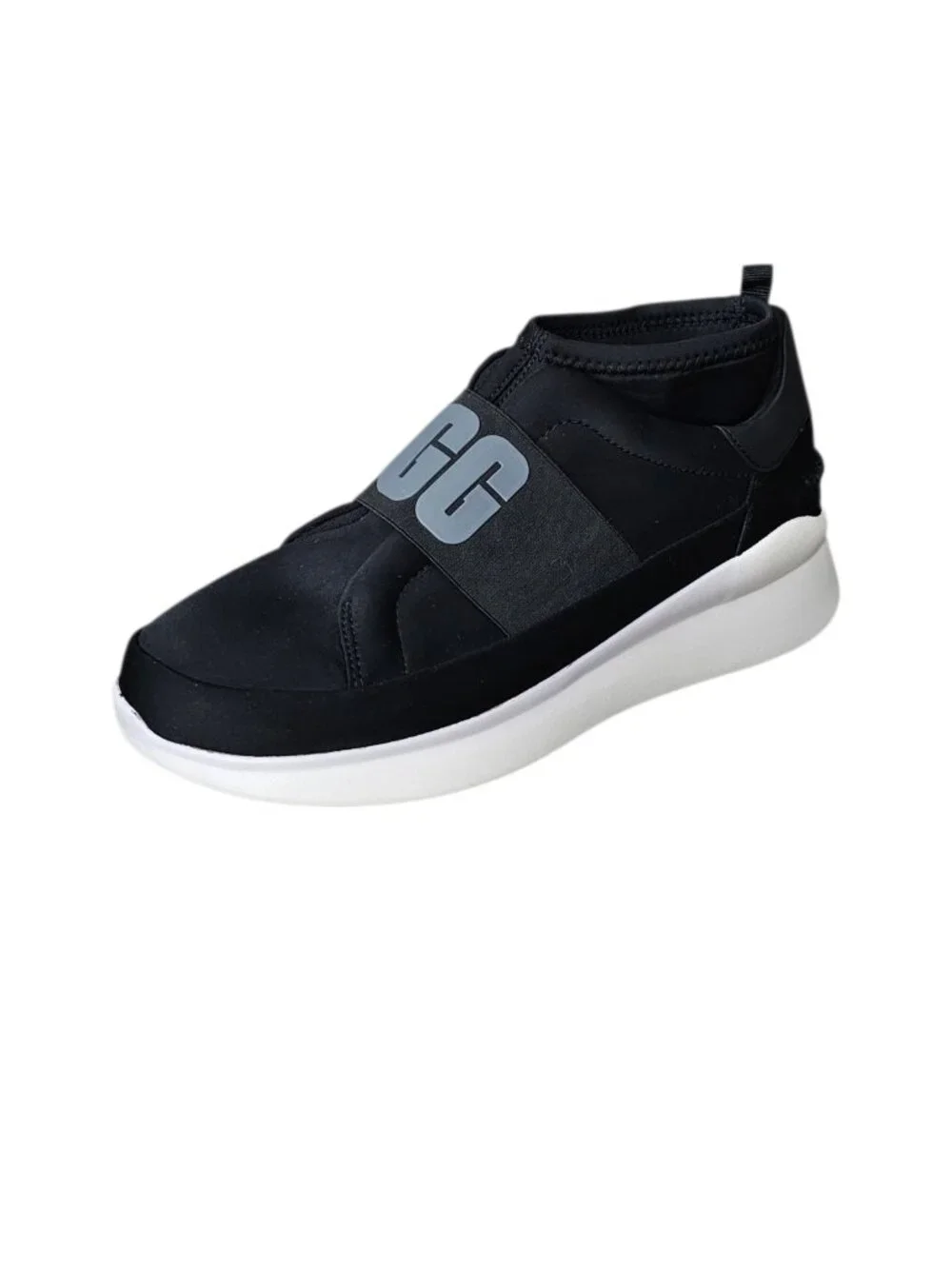 UGG Women's Neutra Metallic logo Slip On Chunky Platform Sneaker Shoes Black 9